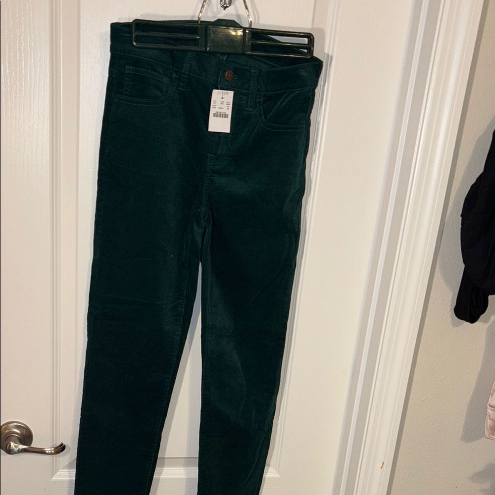 J. Crew Green Skinny Pants